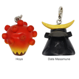 Handmade Wood Charm Miyagi(Hoya, Date Masamune)-01